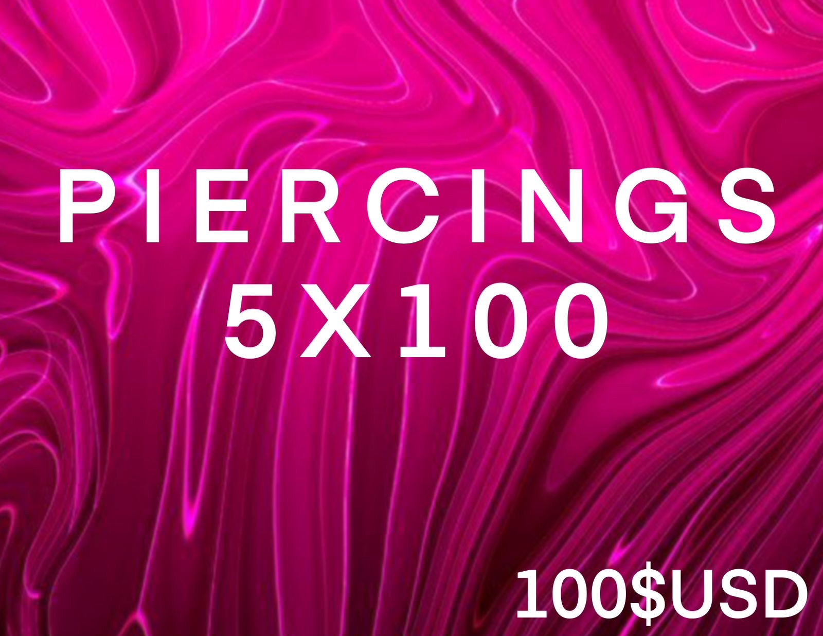 5 PIERCINGS PACKAGE